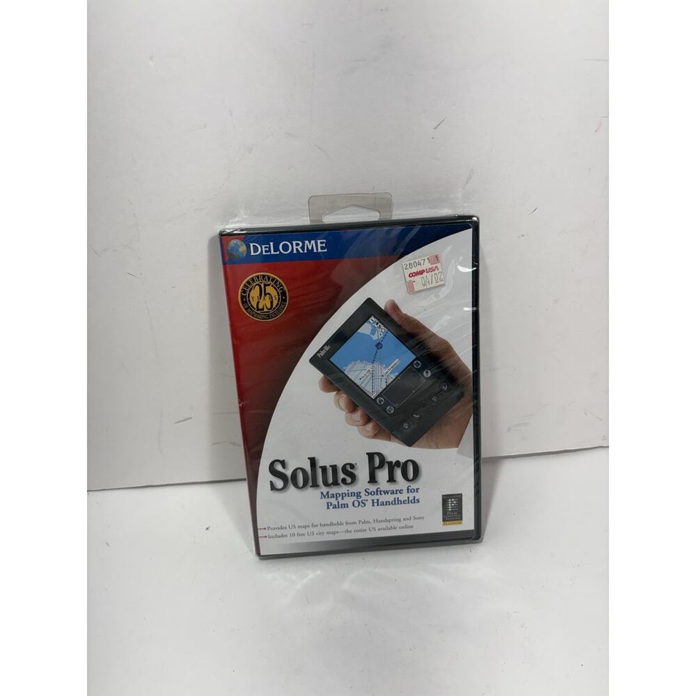 DeLORME Souls Pro 2.0 Mapping CD Software For Palm OS Handheld For PDA‎ Sealed!